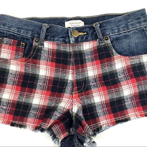 Plaid Short Shorts - Picture 2 of 4